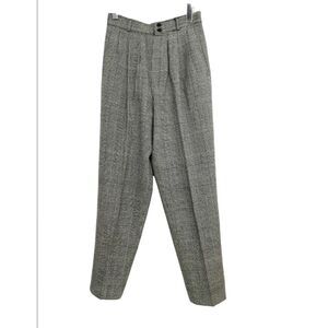 Alanni by Donny Brook vintage women's high waisted plaid wool pants size 8